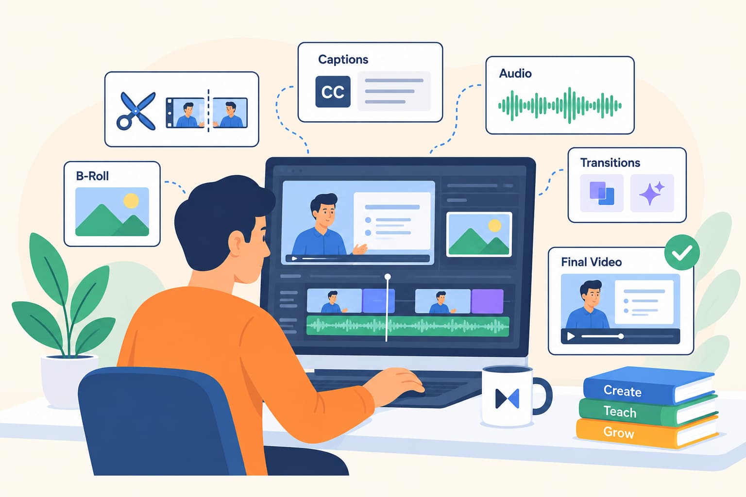 How to Edit Course Videos Like a Professional Without Hiring a Video Editor