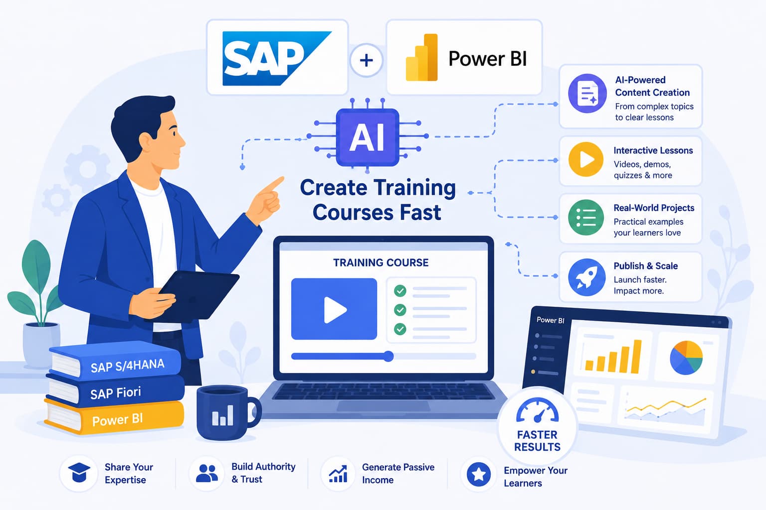How SAP and Power BI Consultants Can Create Training Courses Fast